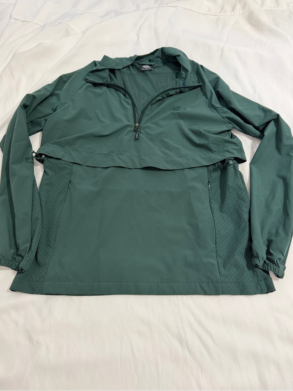 New Balance Women's Forest Green Half-Zip Pullover Jacket